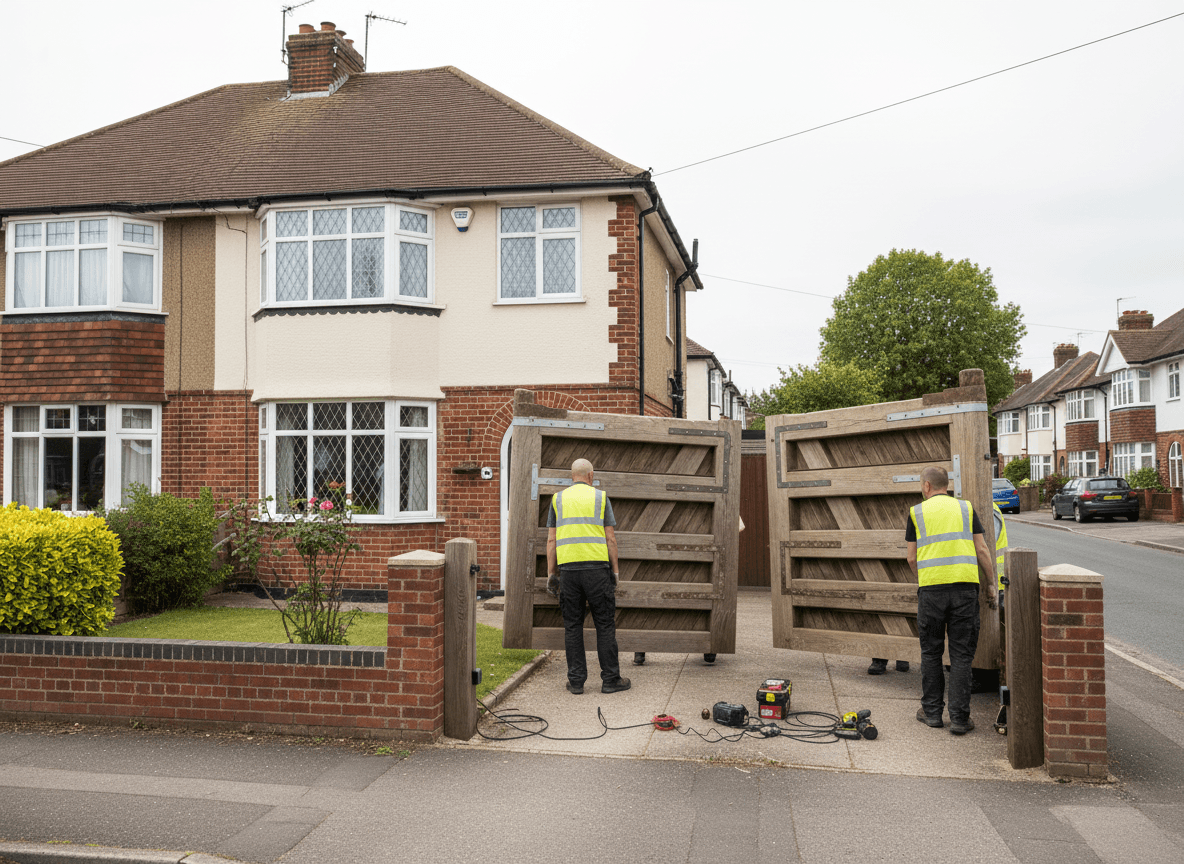 Wooden & Timber Electric Gates